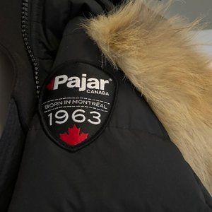 Black Pajar Canada Parka with Removable Hood